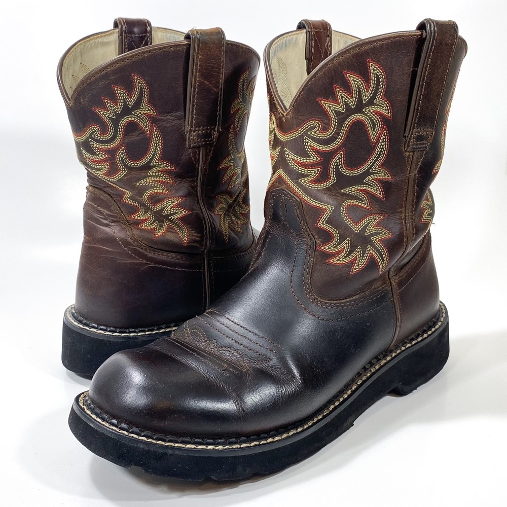 Ariat Fatbaby 8” Leather Boots Western Brown 10007646 Women’s Size 9B
